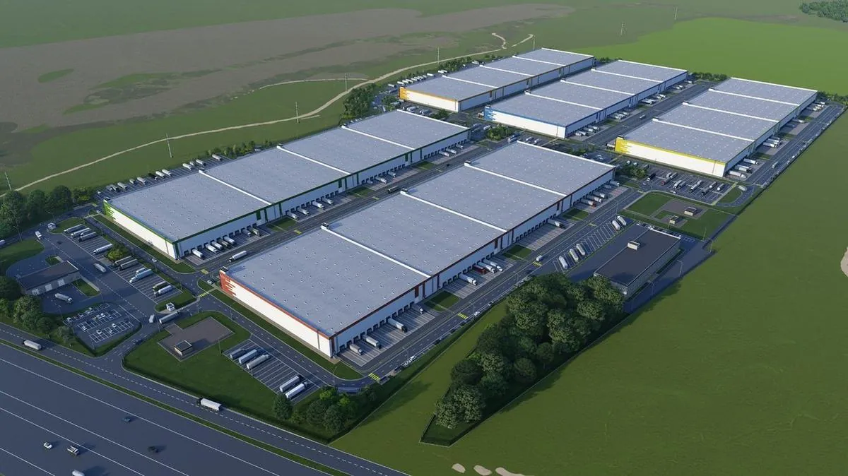Логистический парк класса А — концепция, 2023